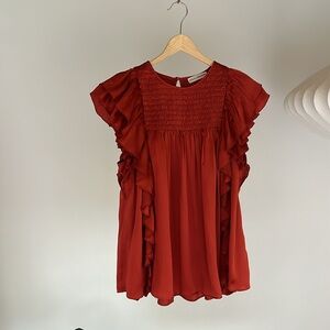 Ulla Johnson flutter sleeve top size 4
